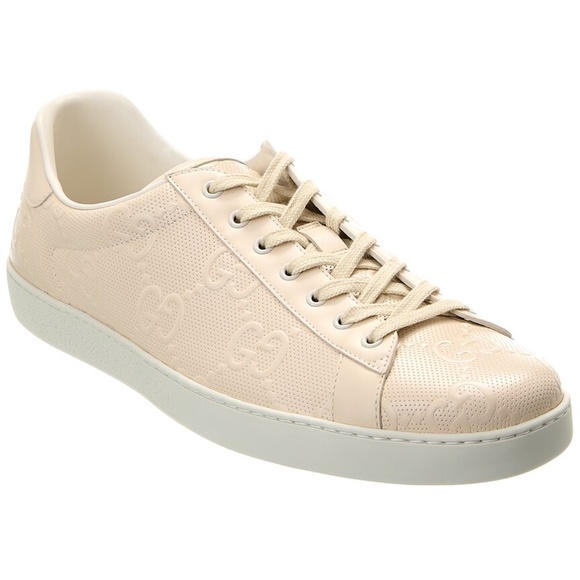 Gucci Leather Interlocking G Sneakers - Size 5.5 / 35.5 HOT! GUCCI INTERLOCKING G LEATHER SNEAKERS